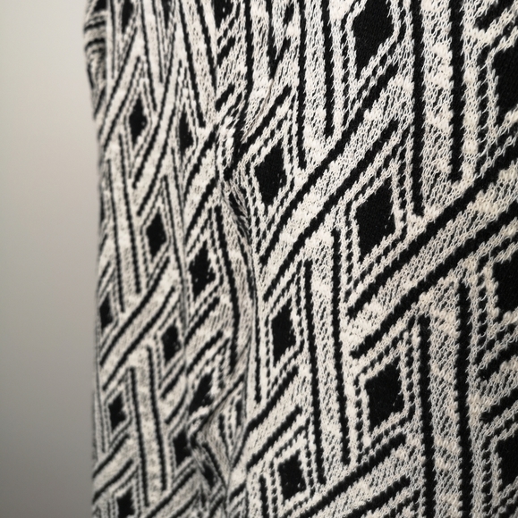 Dex Waterfall Front Cardigan Faux Leather Trim - Picture 5 of 8